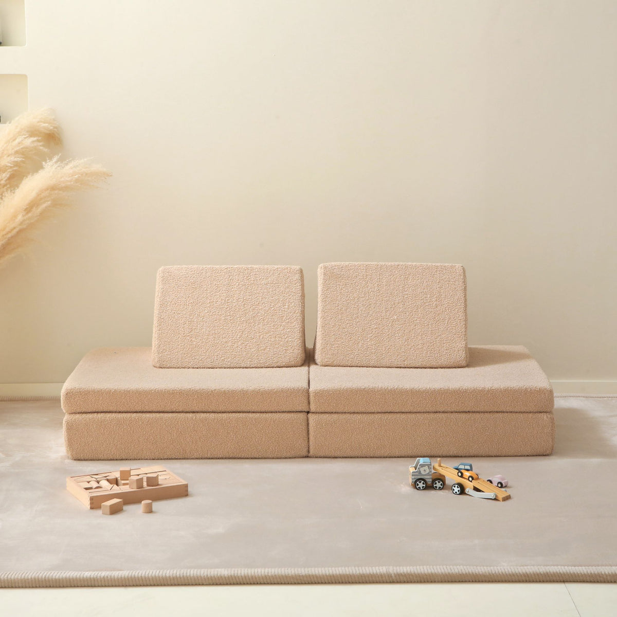Hakuna Matte Çocuk Oyun Minderi TEDDY – Beige 150 x 66 x 52.5 cm