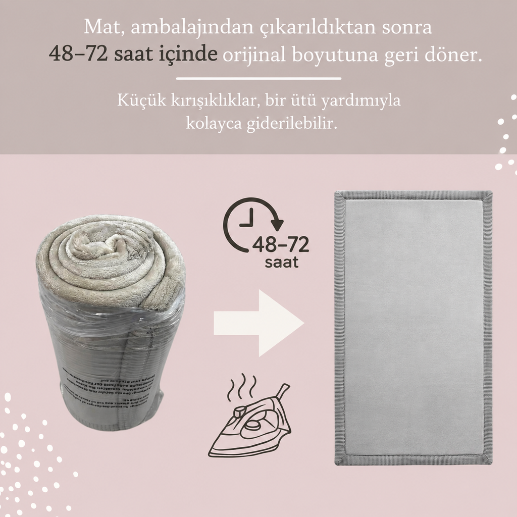 Hakuna Matte Cloud Soft Çocuk Oyun Halısı / Matı - 200 x 150 x 2.5 cm - GREY
